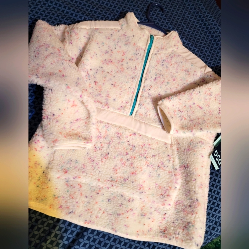 NWT DSG Sherpa 1/4 Zip Confetti XL